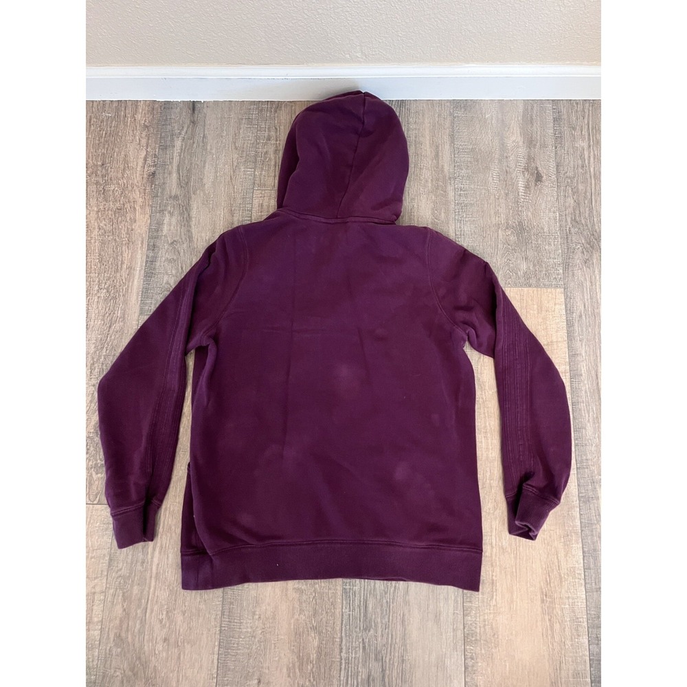 Adidas Youth XL Hoodie Sweatshirt Purple Floral Drawstring Pullover - Picture 4 of 4